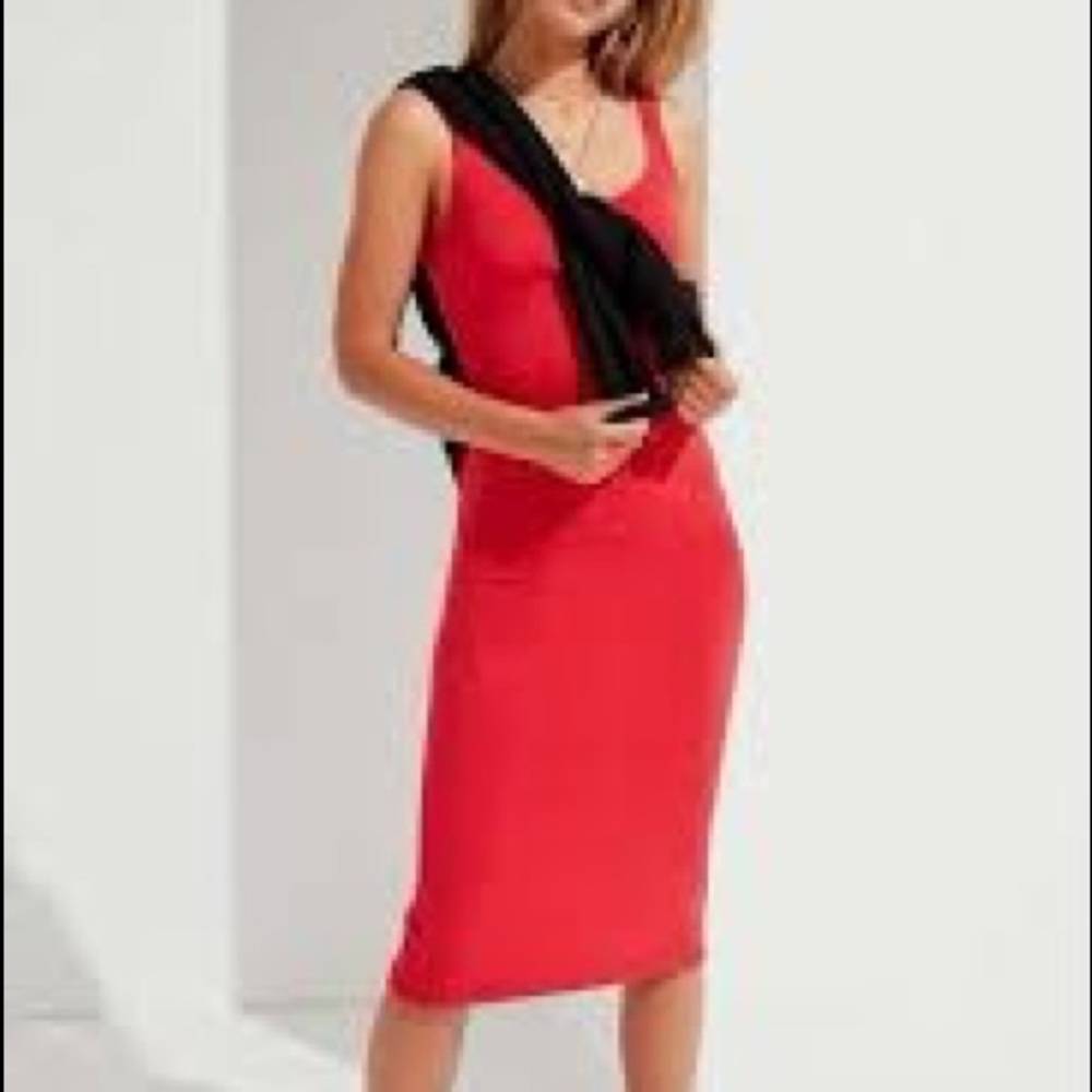 urban outfitters red tank dress